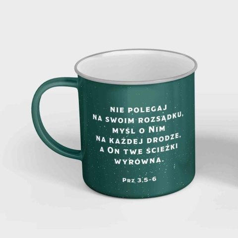 Kubek emaliowany - Ufaj Panu Kubek emaliowany - Ufaj Panu