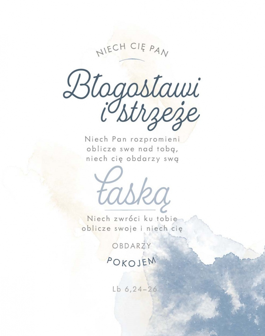 Obraz na płótnie - Błogosławieństwo Akwarela Obraz na płótnie - Błogosławieństwo Akwarela