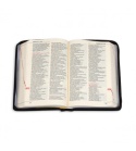 Biblia "z rybką" - oprawa czarna, z suwakiem, z kolorową wkładką - dla mężczyzn